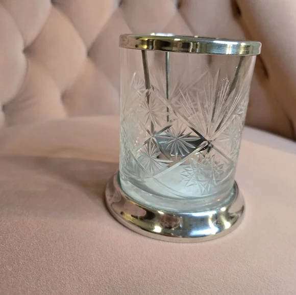 Vintage Partylite Cut Crystal Candle Holder - Picture 3 of 6